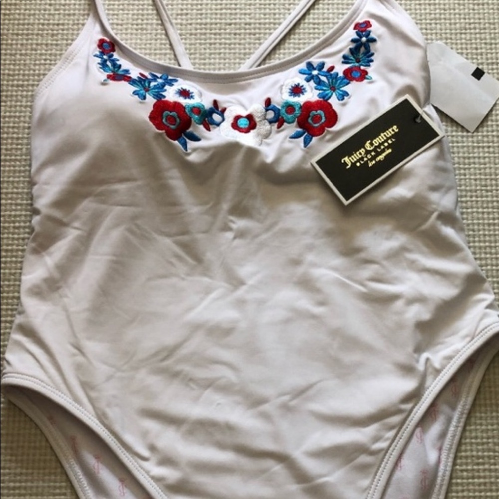 JUICY COUTURE EMBROIDERED SWIMSUIT